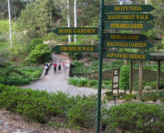 Tamborine Mountain's own Botanic Gardens offers many different styles of gardens