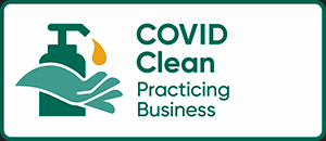 COVID Clean Logo Green