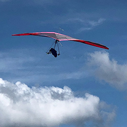 Solo Hang Gliding Flight